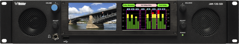 Wohler iAM-12G-SDI front panel