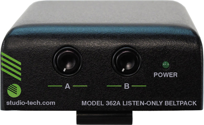 Studio Technologies Model 362A Listen-Only Beltpack