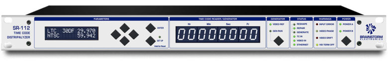 Brainstorm SR-112 Timecode Distripalyzer Front Panel